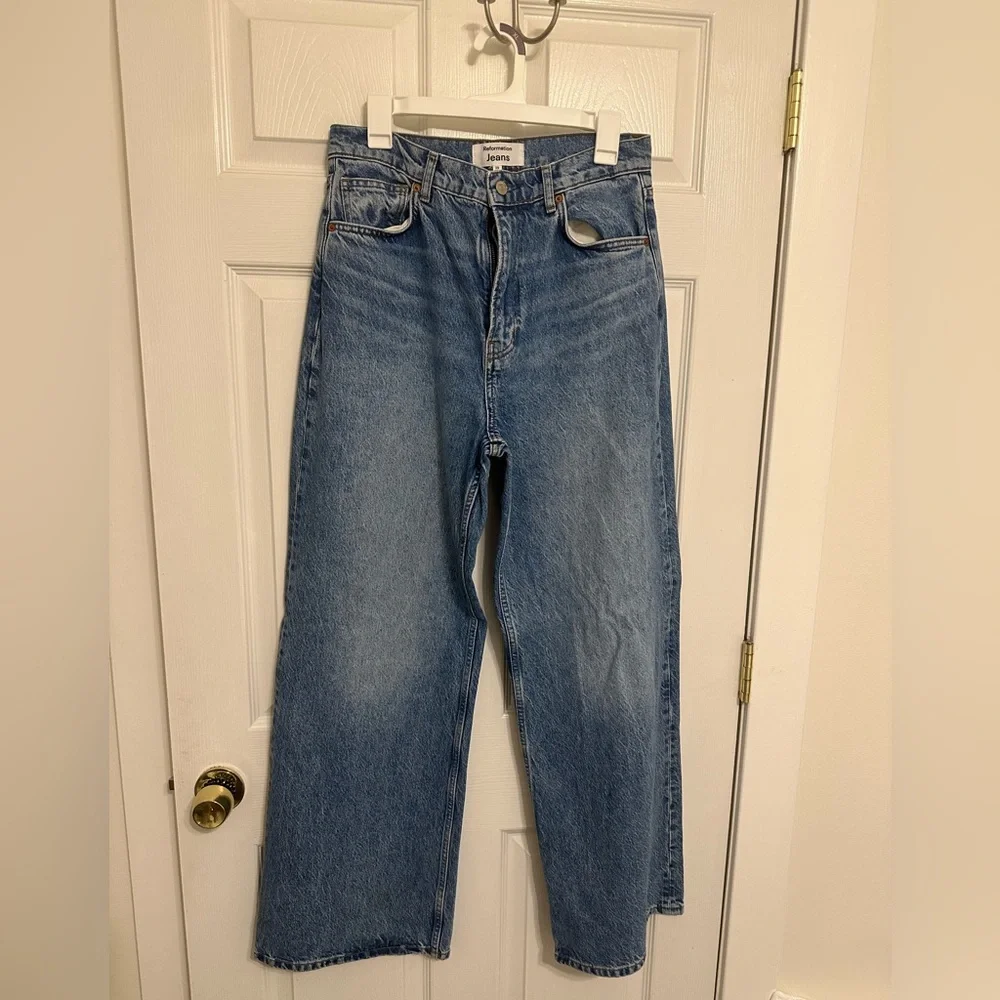 Reformation Cary High Rise Wide Leg Jeans - Picture 4 of 6